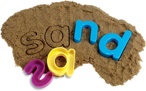 Formine sabbia con - da, lettere