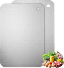 2 Tagliere Acciaio Inox