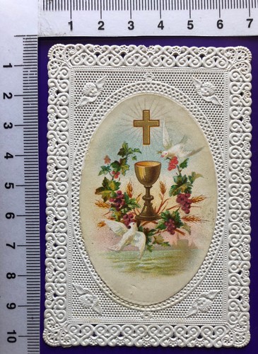 Quadro pizzo calice - , croce