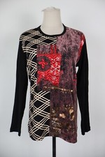 CUSTO BARCELONA MAGLIA DONNA TG. 1 WOMAN CASUAL VINTAGE T-SHIRT TOP COTONE