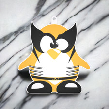 Portachiavi pinguino Tux