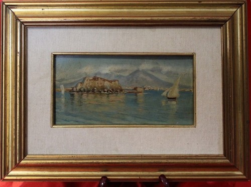 Dipinto olio tavola - olio, su