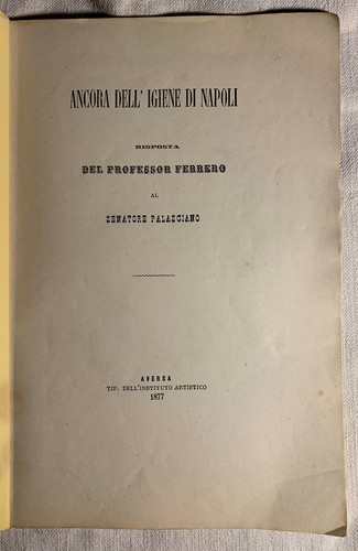 Ancora dell igiene napoli - dell'igiene, di