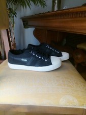 Scarpe Gola Equipe IT CMA495RX  Uomo Sneakers Vintage Suede Burgundy moda