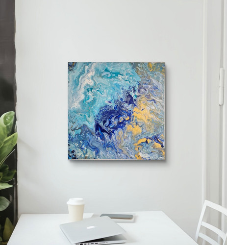 Quadro astratto moderno - , fluid