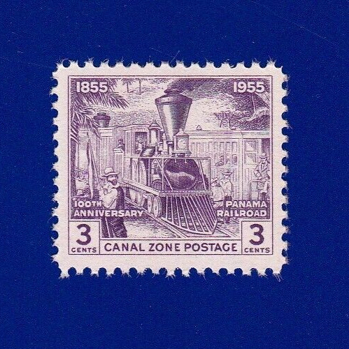 Francobollo treno vintage 1955 - vintage,