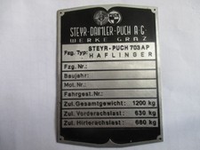 Targa targa Steyer Puch