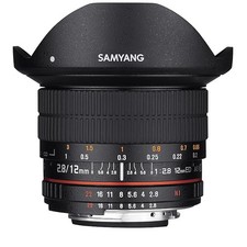 OBIETTIVO FISHEYE SAMYANG 12mm ED AS NCS FULL FRAME PER CANON EF, $ 260,00