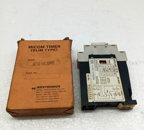 Westronics gt12 micom timer - westronics,