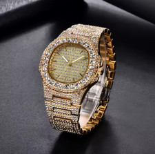 Orologio Uomo Hip Hop Oro