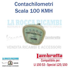 Contachilometri Scala 100 KMH Lambretta LI 150 Serie 3 - SPECIAL 125/150