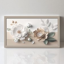 Quadro con Fiori Stampati su Tela |Q1351| Eleganza Naturale per i Tuoi Spazi