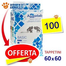 Assorbello BASIC 60x60 Traverse tappetini igienici assorbenti per cani 100 pezzi