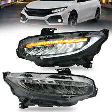 Faro proiettore led vland per honda civic 10gen 2016-2021 con indicatore di direzione sequenziale