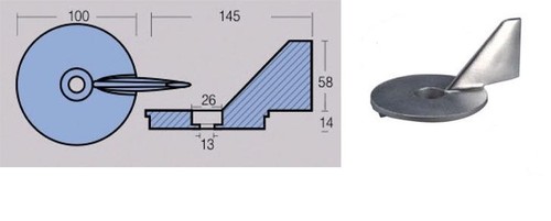 Anodo pinna mercury - anodo, formula