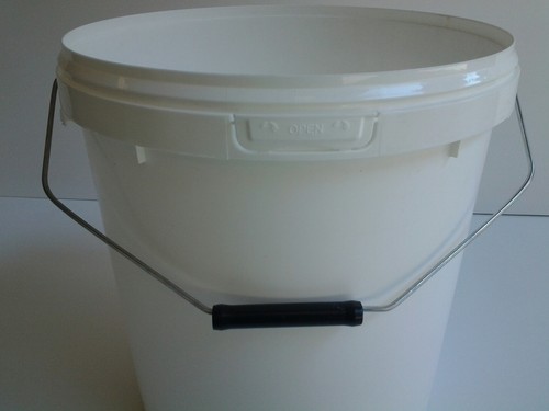 Secchio alimenti bianco - secchio,