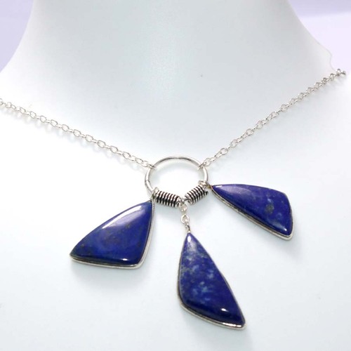 Collana lunetta lapislazzuli