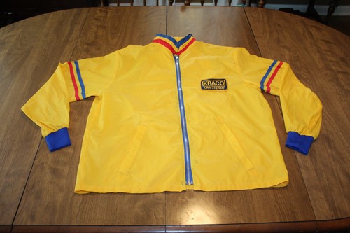 Giacca corsa gialla vintage - giacca,
