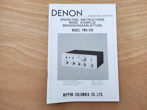 Denon pma 232 - denon, pma-232