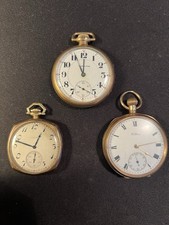 Orologi Da Taschino Oro 12k Hamilton-Elgin-Waltham