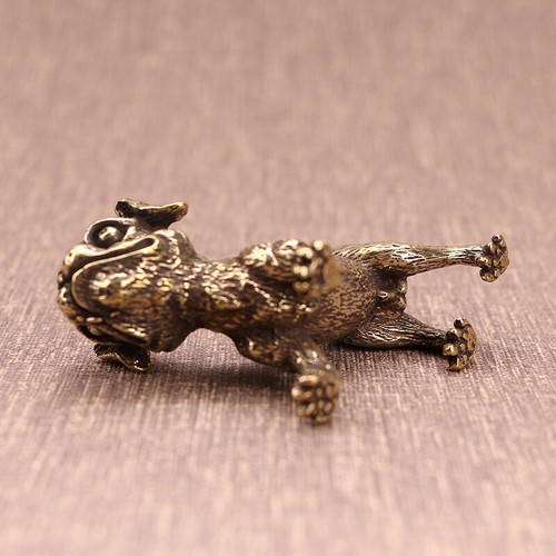Statua statuina cane - , ottone