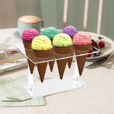 Porta gelato trasparente e leggero, porta coni per matrimoni, buffet e feste