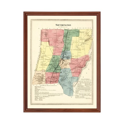 Vecchia mappa southington - di,