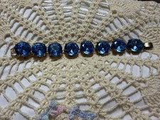 Bracciale tennis vetro - in, blu