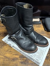 Stivali da motociclista Red Wing US10.5D Engineer 2990 in pelle nera...