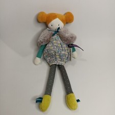 Moulin Roty Les Parisiennes_ Mademoiselle Blanche_ 10"_ Plush Toy_ France