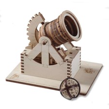 Riciclandia Le Idee di Leonardo - BOMBARDA - kit in legno da montare - 51 pcs