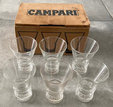 CAMPARI 6 Bicchieri con scatola - Vintage