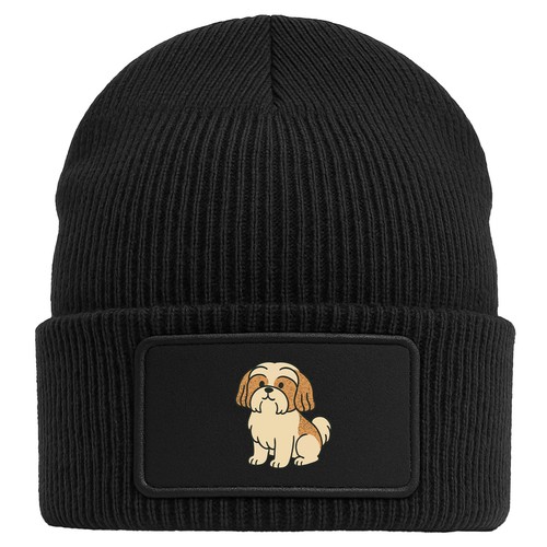 Berretto con patch shih - con, tzu