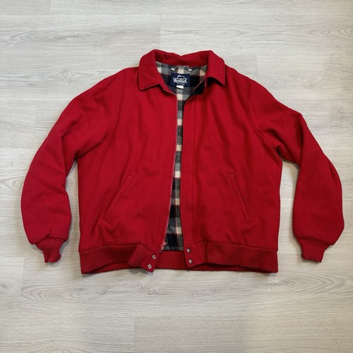 Giacca vintage woolrich rossa - giacca,