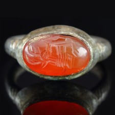 Anello romano in argento con