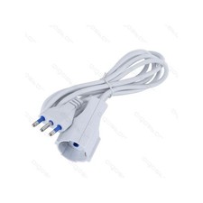 PROLUNGA ELETTRICA 2 METRI - SPINA E PRESA 16A250V2P+E MAX 3500W - FILO: H05VV-F