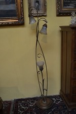 Lampada da terra in rame a
