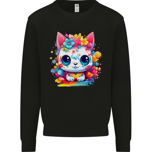 Carino kawaii gatto felpa uomo - gatto,