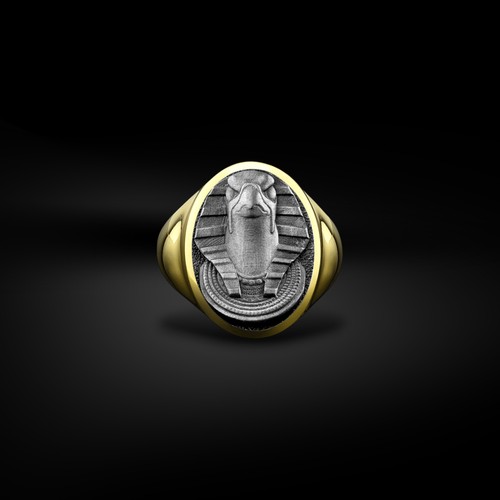Anello uomo argento con - in,