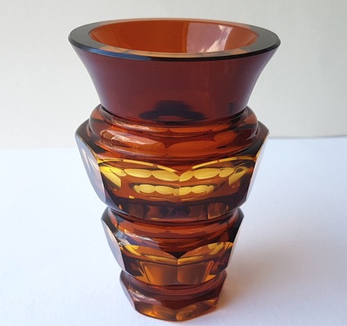Vaso color ambra vetro - vaso,