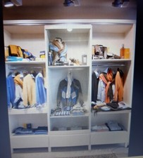 Armadio Legno Frassino Bianco