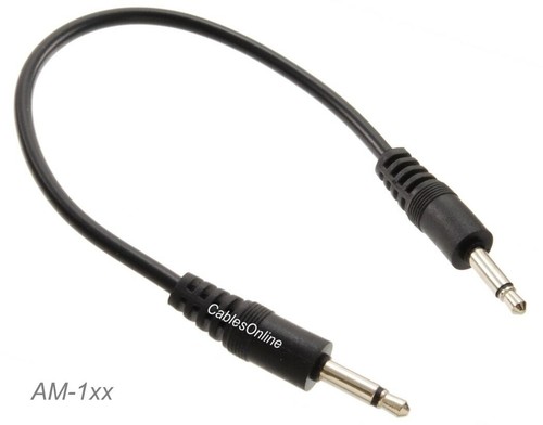 Cavo audio nero schermato