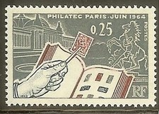 FRANCIA N°1403 "EXPO PHILATEC 1964" NUOVO xx TTB