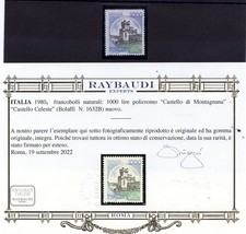 Castelli Lire 1.000 varietà - francobollo naturale "