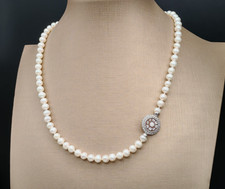 Collana donna cammeo perle
