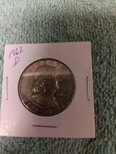 1962 D Franklin mezzo dollaro