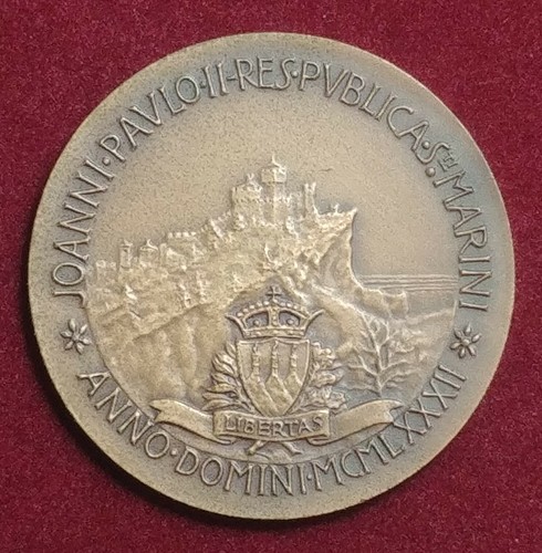 Medaglia san marino 1982 - medaglia,