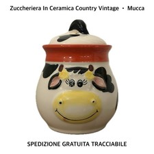 Zuccheriera Ceramica Mucca