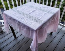 Vintage Italian Pink Linen
