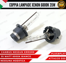 COPPIA LAMPADE FARI D2S XENON LUCE 6000K BIANCO GHIACCIO PER ALFA ROMEO GT